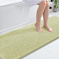 OLANLY Bathroom Runner Rugs 70x24, Soft Absorbent Chenille Bath Rugs, Rubber Backing Quick Dry, Machine Washable Long Bath Mats for Bathroom Floor, Tub and Shower, Home Decor Accessories, Vanilla