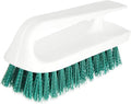 SPARTA 4002409 Ergonomic Iron-Shaped Handle Scrub Brush, 6", Green