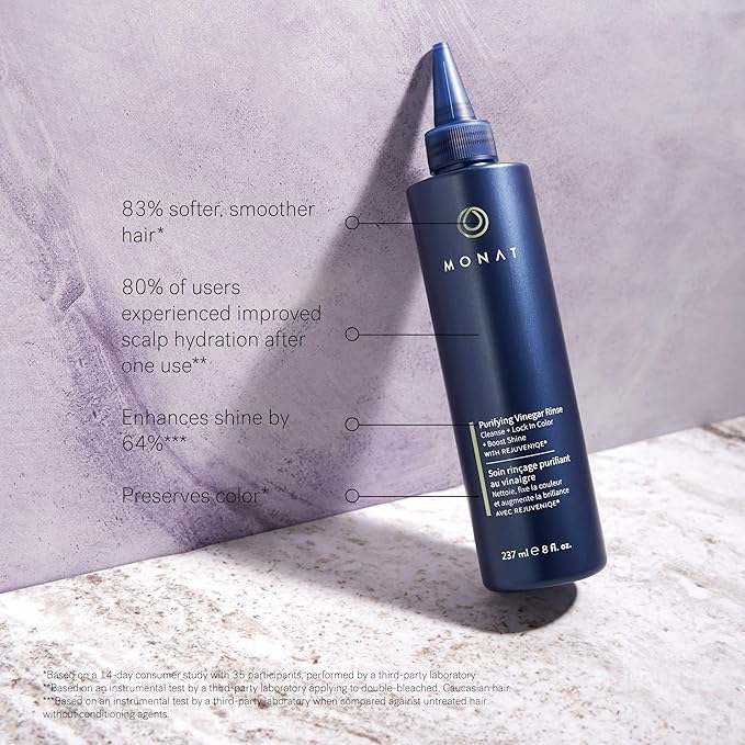 MONAT Purifying Vinegar Rinse - Nourishing Moisturizing Elixir for Shiny, Soft, Smooth and Lustrous Hair