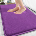 OLANLY Thick Memory Foam Bathroom Rugs 30x20, Absorbent Bath Mat, Purple | Soft Quick Dry Bath Rugs Mats, Non-Slip, Machine Washable Carpet for Bathroom Floor, Tub and Shower, Home Decor Accessories