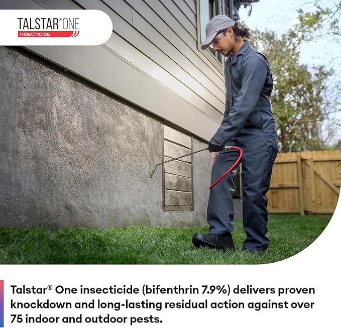 Talstar One Insecticide 1 Gallon | Powerful Bifenthrin Bug Spray Concentrate | Spider Control, Ants, Mosquitoes, Fleas and Perimeter Use | Control for Over 75 pests
