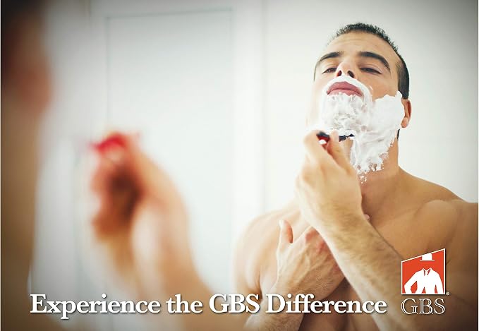 G.B.S Shaving Set Made in Soligen Germany MK 23 Safety Razor Long Handle, Taylor Of Bond Street Shave Cream Bowl Stand. Professional Badger Brush, 10 Pack of Blades Classic Vintage