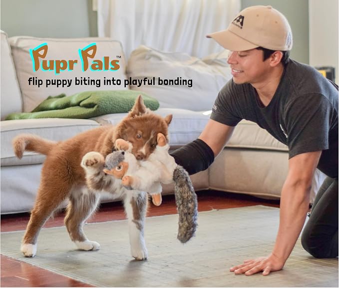 Milunova Pupr Pals Dog Toy Puppet with Tough Padding for Safe Interactive Play, Protection to Stop Puppy Biting Hands; for Boredom-Busting Training and Exercise