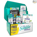 GuruNanda Total Smile Makeover Kit Charcoal with Cocomint Oil Pulling, Dual Barrel Whitening Mouthwash, Whitening Strips & Charcoal Butter on Gums Toothbrushes
