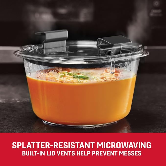 Rubbermaid Brilliance® Round Leak Proof Food Storage Containers, 6 Piece Set (Pack of 2)