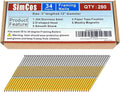 34-30 Degree 3 Inch Smooth Shank Paper Framing Nails,280-Pack | 304 Stainless Steel D Head Tape Strip Nails for 30 to 34 Degree Framing Nailer,Fits Indoor and Outdoor Building Projects
