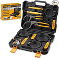 ELEAD 9-Piece Ultimate Oil Filter Wrench Set - Professional Oil Filter Removal Tool, Swivel Head Oil Filter Wrenches, Adjustable Oil Filter Remover Pliers, Universal Oil Filter Wrench and Valve Lapper