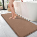 OLANLY Memory Foam Bathroom Runner Rugs 47x17, Absorbent Long Mat, Mocha | Soft Quick Dry Bath Mat Rugs, Non-Slip, Machine Washable Mat for Bathroom Floor, Tub and Shower, Home Decor Accessories