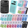 Flutesan 30 Pack Pocket Calculator Small Battery Powered Bulk Mini Size 4 Function Hand Held Basic Calculator for Students Kids School Home Office(Red, Blue, Green, Black, Pink, Purple)
