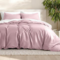 Bare Home Bedding Duvet Cover King Size - Premium 1800 Super Soft Collection - Lightweight, Cooling - Soft Breathable Bedding Duvet Cover (King, Dusty Pink)
