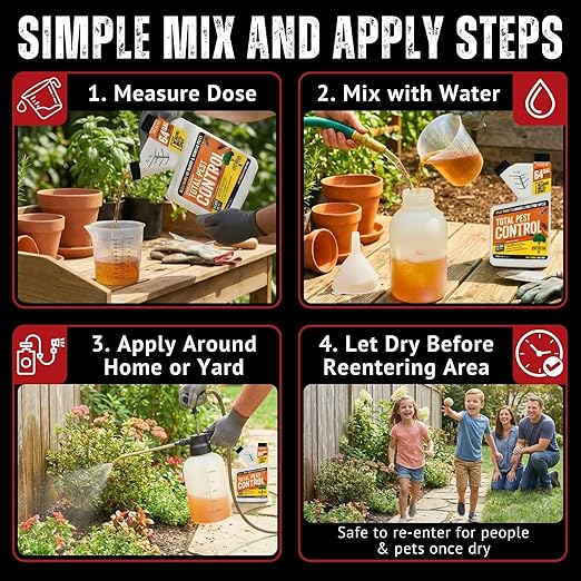 Ike's Total Pest Control Concentrate - 7.9% Bifenthrin Indoor/Outdoor Insect Killer - Pint Liquid