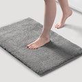 Madison Park Marshmallow Bathroom Rug Non Slip, Luxrurious Plush Bath Mat, Absorbent, Quick Dry, Spa Design Bath Room Décor, 20x30, Grey
