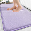 OLANLY Thick Memory Foam Bathroom Rugs 30x20, Absorbent Bath Mat, Lavender | Soft Quick Dry Bath Rugs Mats, Non-Slip, Machine Washable Carpet for Bathroom Floor, Tub and Shower, Home Decor Accessories