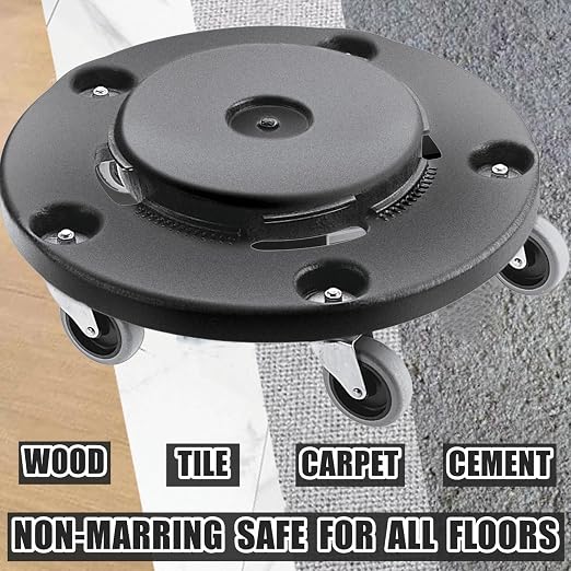 RILIDRI Replcament Casters for Brute Trash Bin Dolly Set of 10, 3-Inch Trash Can Dolly Replacement Wheels(375LBS-2)