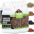 Mulch Glue for Landscaping 4 Gallon, High-Concentration Rock Glue, Gravel Binder with Ultra-Stick Grip, Covers 2X More Area for Pea Gravel, Mulch & Pebbles, Long-Lasting & Non-Toxic