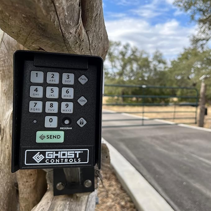Ghost Controls Premium Wireless Keypad for Automatic Gate Openers - Model AXWK