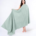 Cotton Paradise 100% Cotton Turkish Towel, Soft Absorbent Quick Dry, 40x80 Oversized Bath Sheet Towel, Mint Green