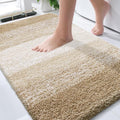 OLANLY Bathroom Rugs Mat 34x21, Extra Soft Absorbent Microfiber Bath Rugs, Rubber Backing, Quick Dry, Machine Washable Bath Mats for Bathroom Floor, Tub and Shower, Home Decor Accessories, Tan