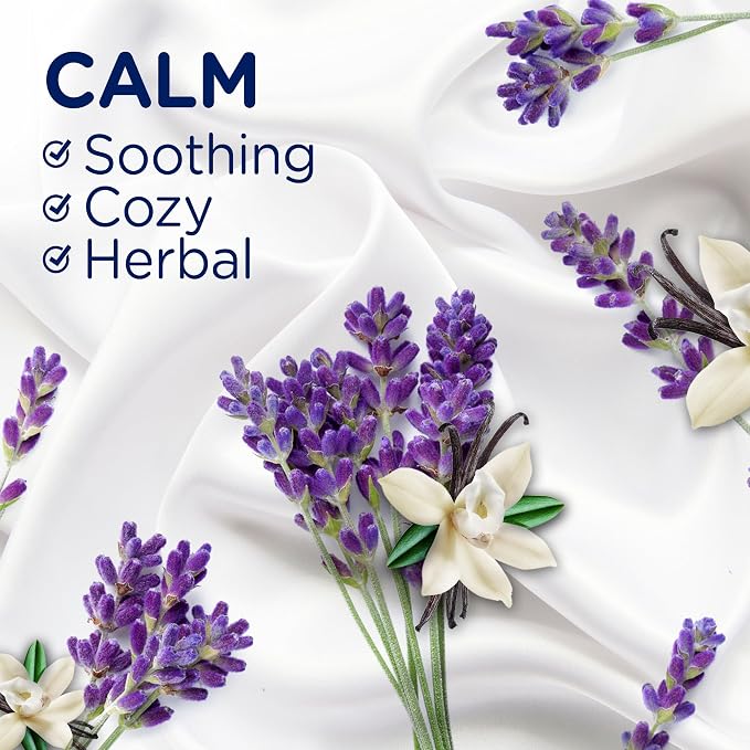 Downy Calm In-Wash Laundry Scent Booster Beads, Soothing Lavender and Vanilla Bean scent, 12.2 OZ, laundry scent beads, Long-lasting Freshness (Packaging May Vary) (Pack of 4)