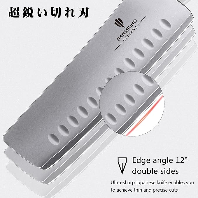 7 Inch Japanese Nakiri Knife 10Cr15MoV High Carbon Stainless Steel | Professional Sharp Multipurpose Asian Kitchen Chopping Chef Knife, Vegetable Cleaver Knife with Ergonomic Pakkawood Handle