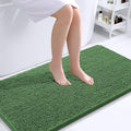 OLANLY Large Bathroom Rugs 45x27, Extra Soft Absorbent Chenille Bath Rugs, Rubber Backing Quick Dry, Machine Washable Bath Mats for Bathroom Floor, Tub and Shower, Home Decor Accessories, Olive Green