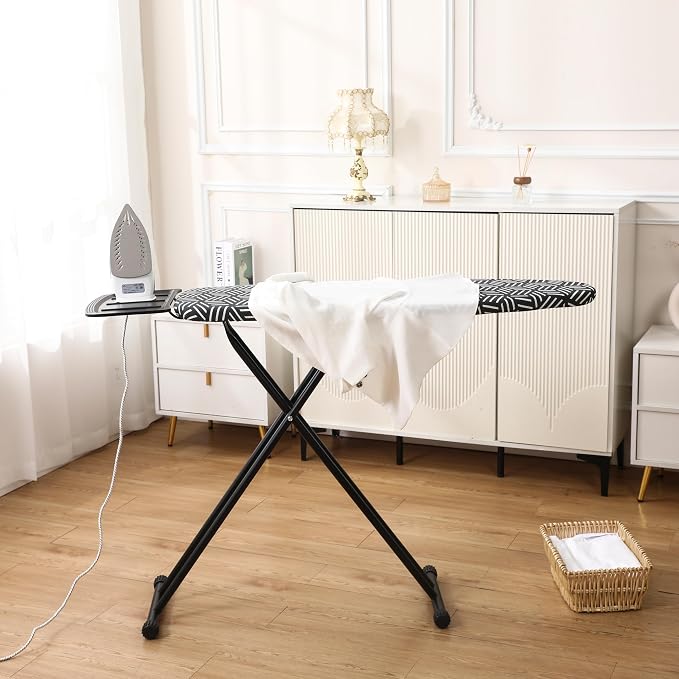 caius Ironing Board, Ironing Area 43"x13" Heavy Duty, Easy to Fold