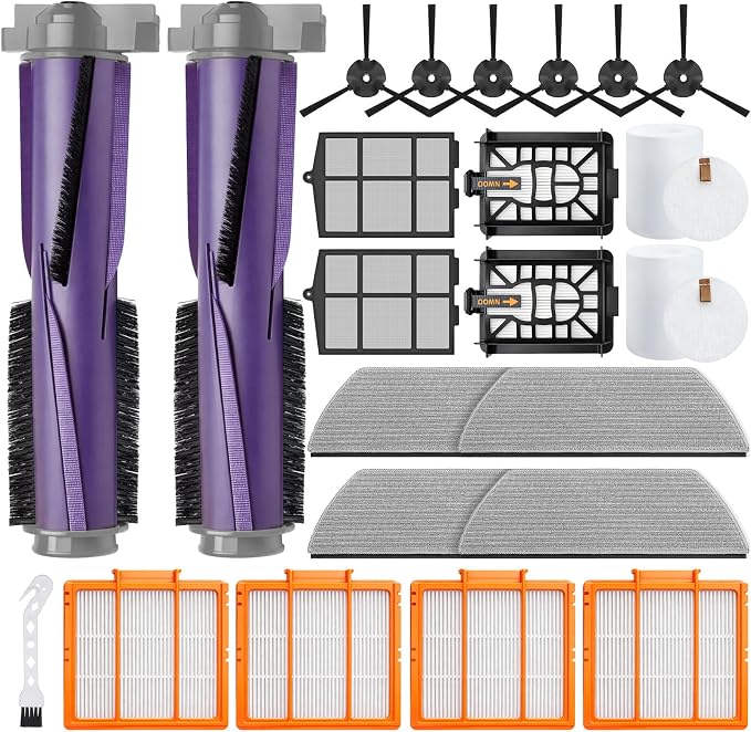 Replacement Parts for Shark Power Detect/Detect Pro RV2820AE AV2800ZE RV2820YE RV2820ZE AV2820S AV2820AE RV2800AE RV2800S Brush/HEPA/Sponge Filter/mop Combo kit 22 Pack