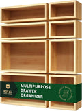 ROYAL CRAFT WOOD Bamboo Jewelry Organizer Box & Chests Set - Versatile Storage Solution for Makeup, Jewelry, and Bathroom Essentials (8 Boxes)