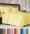 Duvet Cover Cal King Size Set - Extra Soft Cal King Duvet Cover 104" x 98" with 2 Pillow Shams for Women, Men, Kids & Teens - Hotel Luxury w/ Zipper Closures & Ties - Comfy, Cozy & Breathable (Yellow)