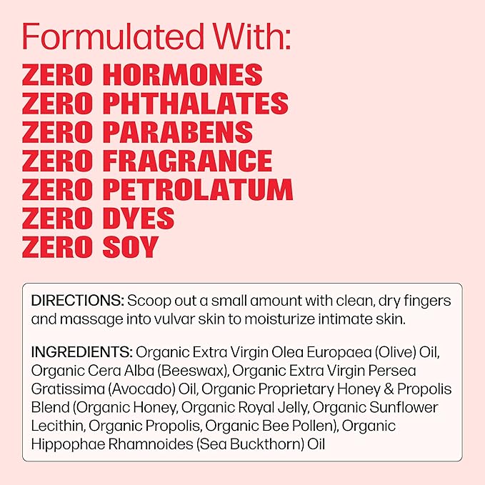 VMAGIC by Medicine Mama Organic Vulva Balm – Intimate Skin Care, Menopause Support – Relieves Feminine Dryness, Itching & Irritation – Hormone Free, Vaginal Moisturizer for Women – 3-pack (2 oz ea)