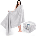 Cotton Paradise 100% Cotton Hand Towels, 2 Piece 35x70 Hand Bath Towels, Silver Grey