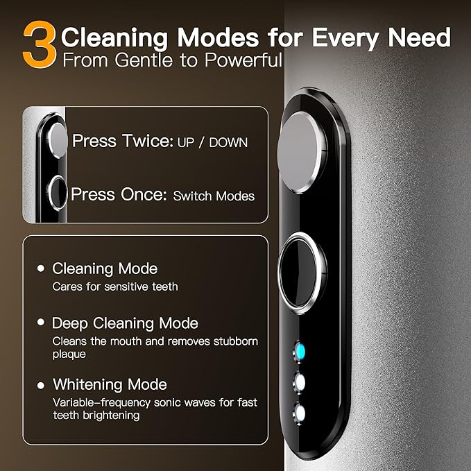 M23 Travel Electric Toothbrush for Adults, Retractable Portable Sonic Toothbrush, Aluminum Body, 30-Day Battery, Universal USB-C Charging, IPX7 Waterproof, Compact Travel Size Toothbrush