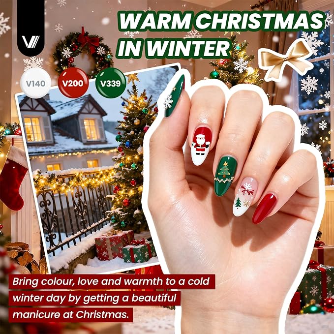 VANREESA 148Pcs Gel Nail Polish Kit with U V Light Almond Nail Tips Nail Drill -60 All Seasons Colors Gel Polish Set with 6Pcs Base Top Coat Gel Nail Kit for Beginners with Everything Gifts for Women