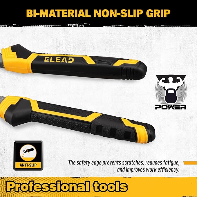 ELEAD Adjustable Oil Filter Wrench Set - 9" & 12" Pliers for Cars, Trucks, Motorcycles - Durable Carbon Steel, Ergonomic Grip, Easy Access Design