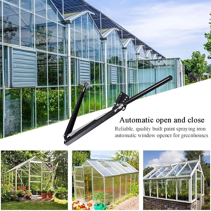 Automatic Window Opener for Greenhouse Solar Sensitive Auto Greenhouse Vent Opener Gardening Tools Automatic Greenhouses Supplies (Single Spring Opener Up to 15lbs)