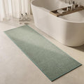 Triohero Bathroom Runner Rugs, Long Bath Mat Runner Washable Thin Quick Dry Low Pile Bathroom Runner Rugs Non Slip, Sage Green 24"x70"