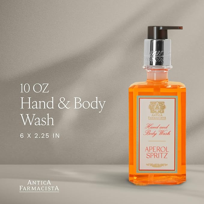 Antica Farmacista Hand & Body Wash - Luxury Nourishing & Hydrating Hand Cleansing Wash - Bath & Body Gift - Aperol Spritz, 10 fl oz