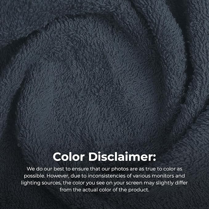 Avalon Towels Salon Towel - Grey Hand Towels Bulk Pack of 24 - 100% Cotton Absorbent Spa, Facial & Gym Towel for Working Out - 16x27 Inches (Not Bleach Proof)