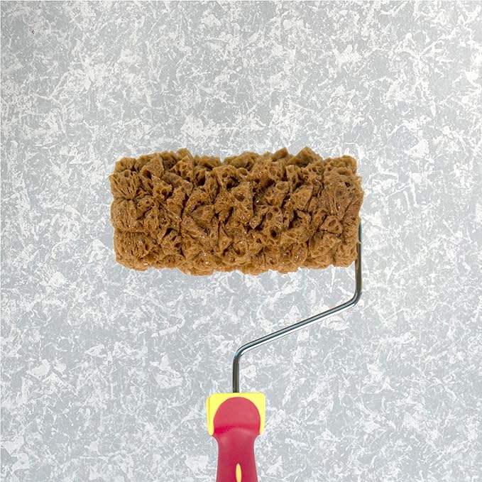 Hanroy Sponge Paint Roller Small 5" for Texture Painting Decorators Brush Tool, Fast and Easy Pattern Art Sponge Roller for Home Wall(RM458K)