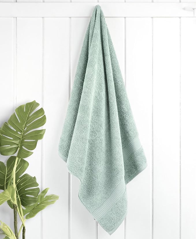 Cotton Paradise 100% Cotton Turkish Towel Set, Soft Absorbent Quick Dry, 4 Piece Bath Towel Set, Mint Green