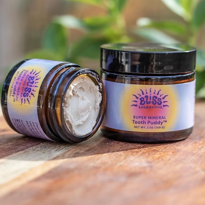Bliss Energetics Remineralizing Tooth Puddy | Fluoride-Free with Hydroxyapatite | Remineralization | All Natural Ingredients & Preservative Free | Mineral-Rich Spot Treatment 1oz