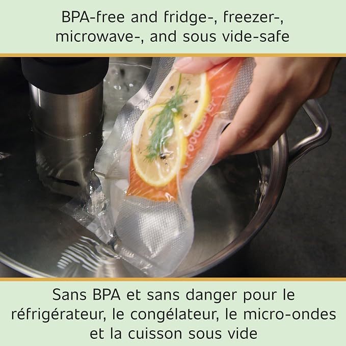 FoodSaver Custom Length Vacuum Sealer Bags Multipack,Rolls for Airtight Food Storage and Sous Vide - Compatible with FoodSaver,8 and 11 (3 Count),2 Count (Pack of 10)