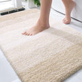 OLANLY Bathroom Rugs Mat 30x20, Extra Soft Absorbent Microfiber Bath Rugs, Rubber Backing, Quick Dry, Machine Washable Bath Mats for Bathroom Floor, Tub and Shower, Home Decor Accessories, Light Beige