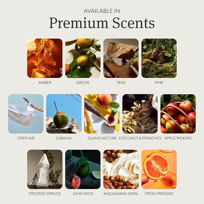 Drift Car Air Freshener - Stone Air Freshener Car Odor Eliminator - Long Lasting Scent - Auto Accessories - Metal Clip - Essential Oils - Clean Ingredients - Fresh Pressed Starter Kit