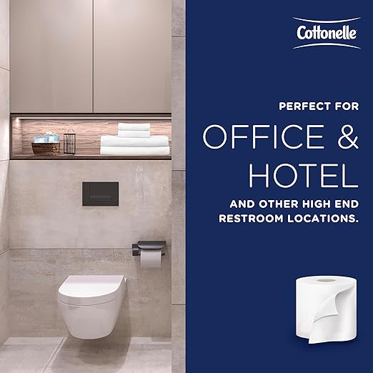 Cottonelle Professional Standard Roll Bulk Toilet Paper (17713), 2-Ply, White (60 Rolls of 451 Sheets, 27,060 Sheet Total)