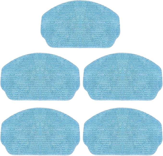 2/5 Pack Mop Cloth Cleaning Rag，Compatible For VCR04W，Robot Vacuum Cleaner Replacement Robot Sweeper Spare Part Accessories(5 PACK)