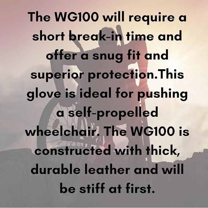 HWI Gear WG100 Wheelchair Fingerless Gloves, Performance Active Mobility, Sports, Breathable, Dexterity, Unisex