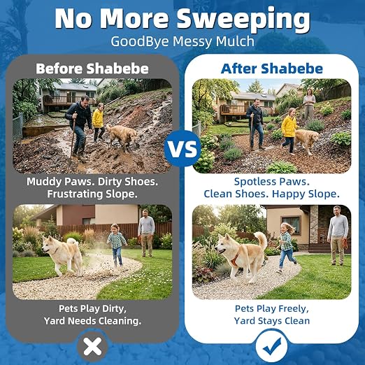 Mulch Glue-2 Gallon Covers 646 Sq Ft (2X More Area)-Super Stick Rock Glue for Landscaping, Non-Toxic Pea Gravel Stabilizer, Weather-Resistant Binder for Pebbles, Pine Straw, Landscape Edging