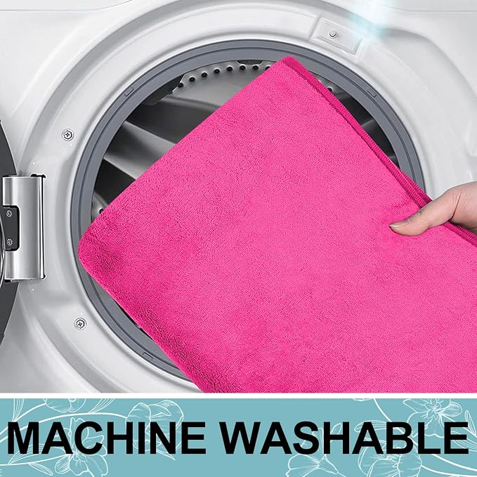 Smiry Memory Foam Bath Mat 24x16, Extra Soft and Absorbent Bathroom Mats, Non Slip Washable Carpet for Floor, Shower and Tub, Deep Pink