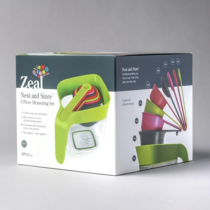 Zeal Measuring Jug Set, Lime
